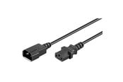 Virtakaapelit (ulkoinen) - Pro Teho cable C14 - C13 - Musta - 1m - 4040849951251