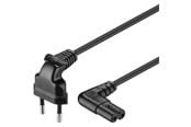 Virtakaapelit (ulkoinen) - Pro Power cable C7 - 2m - Musta - 90° - 4040849973505