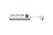 Virtakaapelit (ulkoinen) - Pro Teho Socket x3 - Wh - Switch - 3m - 4040849510830