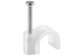 Kaapelihyllyt, Kaapelisukat & Kaapelisiteet - Pro Cable Clip - Valkoinen - 5mm - 4040849170775