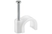 Kaapelihyllyt, Kaapelisukat & Kaapelisiteet - Pro Cable Clip - Valkoinen - 8mm - 4040849170805