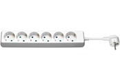 Virtakaapelit (ulkoinen) - Pro Power Socket x6 - Wh - 3m - 4040849510793