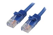 Verkkokaapelit - StarTech.com Snagless Cat 5e UTP -liitäntäkaapeli - 45PAT1MBL