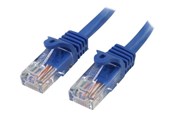 Verkkokaapelit - StarTech.com Snagless Cat 5e UTP -liitäntäkaapeli - 45PAT2MBL
