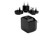 Tabletti - Adapterit & Laturit - StarTech.com Kaksipistokkeinen USB seinälaturi 17W/3.4A - USB2PACBK