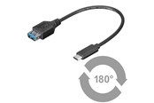 USB kaapelit - Pro USB OTG 3.1 C - USB 3.0 A (F) - 0,2 m - 4040849678943