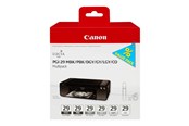 Mustepatruunat, värikasetit ja lisävarusteet - Canon PGI-29 / 4868B018 MBK/PBK/DGY/GY/LGY/CO monipakkaus - 4868B018