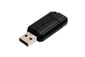 USB-tikku - Verbatim PinStripe - Musta - 64GB - USB-tikku - 49065