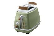Leivänpaahdin - DeLonghi Leivänpaahdin Icona Vintage CTOV 2103.GR - CTOV 2103.GR