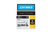 Paperit, valokuvapaperit ja tarrat - DYMO Rhino -vinyyliteipit, 12 mm x 5,5 m, valkoinen / musta, itseliimautuva - 1805435