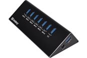 USB hub - Sandberg USB 3.0 -keskusyksikkö, jossa on 7 porttia USB hub - 7 porttia - USB 3.0 - Musta - 133-82