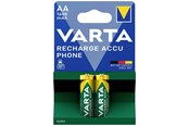 Akut ja Paristot - VARTA Rechargeable Accu Phone - 2 x AA - 1600 mAh - 58399201402