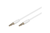Audiokaapelit - Pro MiniJack 3.5mm Slim 3P - Valkoinen - 2m - 4040849691133