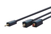Audiokaapelit - ClickTronic MiniJack m - 2xRCA F - 0.10m - 4040849704925