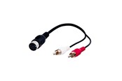 Audiokaapelit - Pro DIN 5 pins F - 2xRCA m - 0.2m - 4040849500046