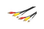 Näyttökaapeli - Pro Komponentti (3xRCA) kaapeli - 10m - 4040849501401
