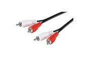 Audiokaapelit - Pro RCA Stereo Cable - Musta - 0.5m - 4040849500978