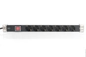 Virtakaapelit (ulkoinen) - DIGITUS 7-Port - 1U - Aluminum PDU - DN-95402