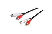 Audiokaapelit - Pro RCA Stereo jatkojohto - 1,5 metriä - 4040849500251