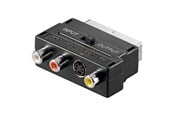 Näyttökaapeli - Pro Scart adapter to S-VHS & 3xRCA - 4040849501234