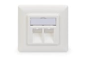 Lisätarvikkeet - DIGITUS Wallplate for Keystone Modules - DN-93801-1