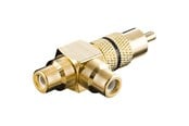Audiokaapelit - Pro Audio adapter RCA T-plug - Musta - 4040849113871