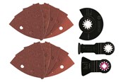 Monitoimityökalut - Bosch Starlock 13-os. yleiskäyttöinen sarja ACZ 85 EB (1x); AIZ 32 APB (1x); ATZ 52 SFC (1x); Wood & Metal -hiomapaperia (10x) - 2609256977