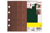 Hiomakoneet - Bosch 25-osainen hiomapaperisarja tasohiomakoneille, karkeudet 40, 60, 80 ja 120 K= 40, 60, 80, 120 - 2607019495