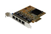 Verkkokortit (verkkosovittimet, tulostuspalvelimet jne.) - StarTech.com 4-portin PCIe Gigabit-verkkosovitin kortti - ST1000SPEX43