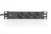 Virtakaapelit (ulkoinen) - DIGITUS 3-Port - 1U - Aluminum PDU - DN-95411