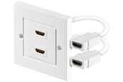 Muut kaapelit - Pro HDMI seinäpistorasia - 2 porttia - 4040849517235