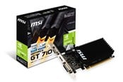 Näytönohjaimet - MSI GeForce GT 710 Silent - 2GB GDDR3 RAM - Näytönohjaimet - GT 710 2GD3H LP