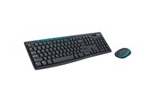 Näppäimistöt - Logitech MK270 langaton yhdistelmä - UK - Näppäimistö ja Hiirisetti - Englanti - Musta - 920-004523