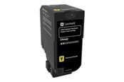 Mustepatruunat, värikasetit ja lisävarusteet - Lexmark Toner cartridge - Keltainen - 74C2SY0