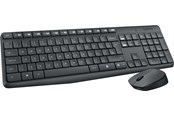 Näppäimistöt - Logitech MK235 Langaton yhdistelmä - DE - Näppäimistö ja Hiirisetti - Saksa - Harmaa - 920-007905