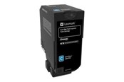 Mustepatruunat, värikasetit ja lisävarusteet - Lexmark Toner Corporate Cyan CX725 16k. Toneri Yritykselle Syaani CX725 16k. - 84C2HCE