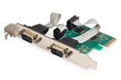 Verkkokortit (verkkosovittimet, tulostuspalvelimet jne.) - DIGITUS DS-30000-1 2-Port Serial Interface Card PCIe - DS-30000-1