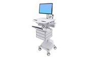 Näytön kiinnitys - Ergotron StyleView Cart with LCD Pivot SLA Powered 3 Drawers - SV44-1331-2