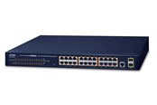 Kytkimet - PLANET GS-4210-24P2S 24-Port 10/100/1000T 802.3at PoE + 2-Port 100/1000X SFP Managed Switch - GS-4210-24P2S