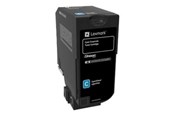 Mustepatruunat, värikasetit ja lisävarusteet - Lexmark cyan - Original - tonerpatron - 74C20CE