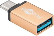 USB kaapelit - Pro USB 3.1 C - USB 3 A adapter - Kulta - 4040849566226