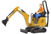 Leluautot - Bruder JCB Micro excavator 8010 CTS and construction worker - 62002
