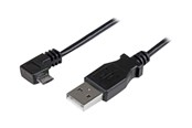 USB kaapelit - StarTech.com 6 jalkaa USB A oikeakulmainen Micro-USB-lataus- ja synkronointikaapeli M/M 24AWG - USBAUB2MRA
