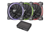 Kotelotuuletin - Thermaltake Riing 12 RGB -tuuletin TT Premium Edition - Kotelotuuletin - 120mm - musta - CL-F049-PL12SW-A