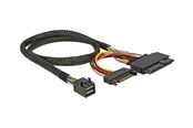 SAS / SCSI kaapelit - DeLOCK U.2 SFF-8639 + SATA 15PinKaapeli Delock SFF-8643 -> U.2 SFF-8639 + SATA 15Pin - 84819