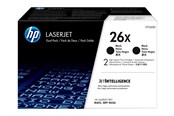 Mustepatruunat, värikasetit ja lisävarusteet - HP 26X / CF226XD 2-Pack High Capacity Black Toner - CF226XD