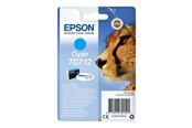 Mustepatruunat, värikasetit ja lisävarusteet - Epson T0712 - Syaani muste - C13T07124012