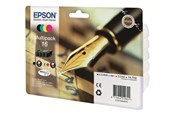 Mustepatruunat, värikasetit ja lisävarusteet - Epson 16 monipakkaukset - C13T16264022