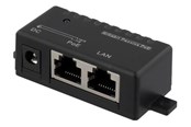 PoE-injektori - Deltaco POE-109 PoE Gigabit injector for PoE/PoE+ 1000Mbps 48V/1A black - POE-109