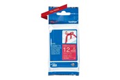 Paperit, valokuvapaperit ja tarrat - Brother TZe RW34 tekstiilinauha kulta/punainen 12mm/4m - TZERW34